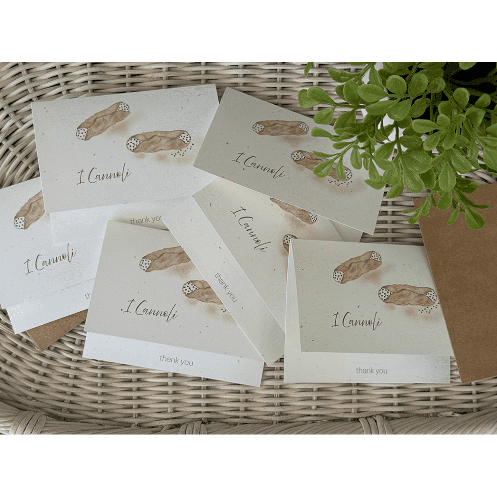 cannoli thank you notes