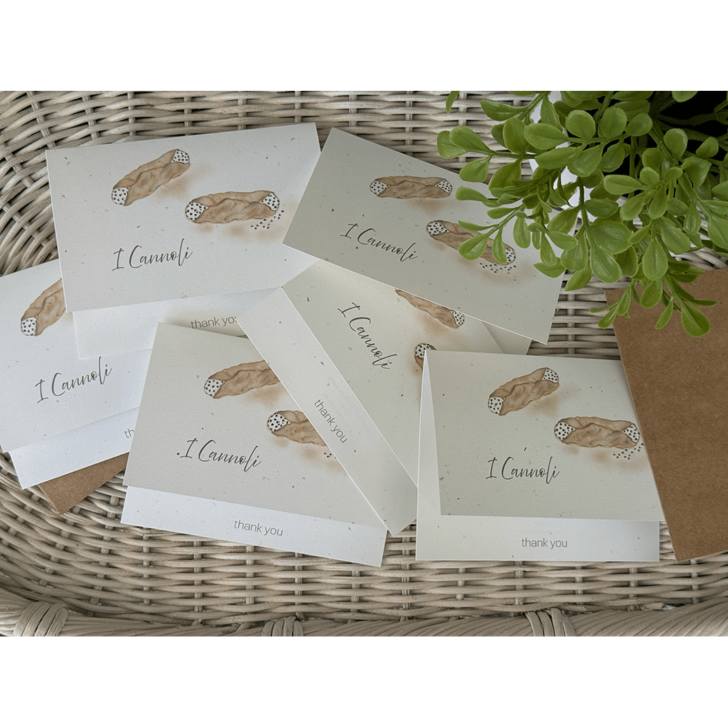 cannoli thank you notes