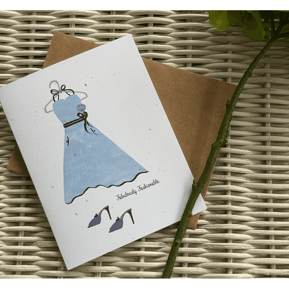 fabulously fashionable note card