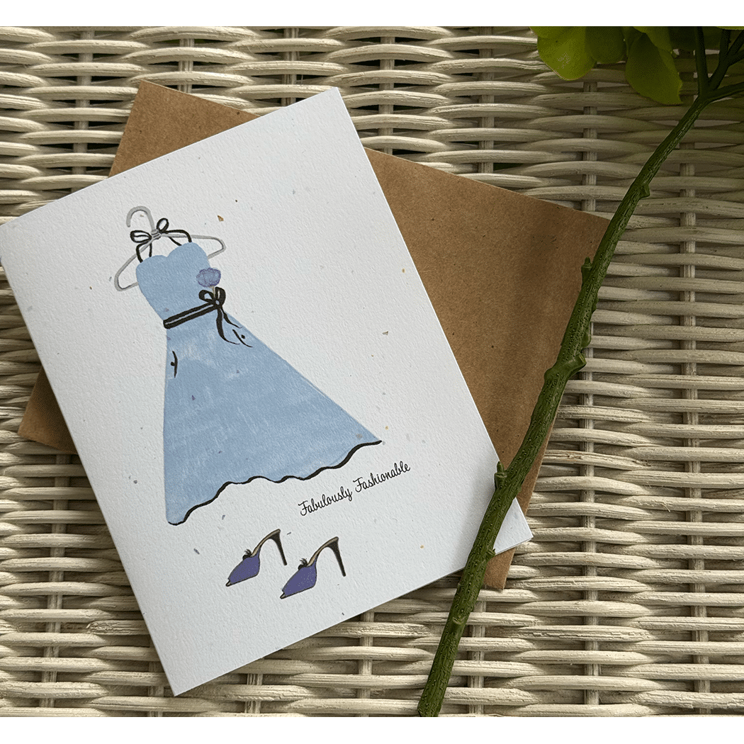 fabulously fashionable note card