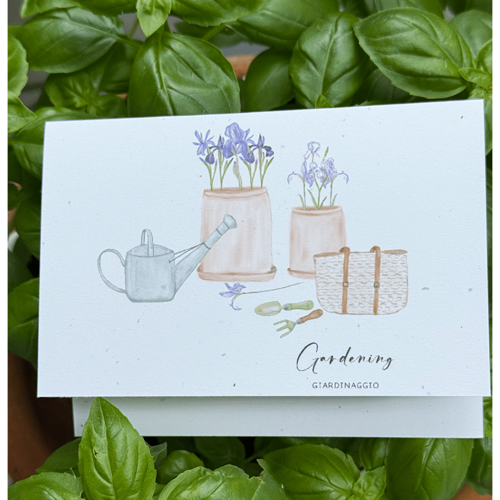 gardening note card