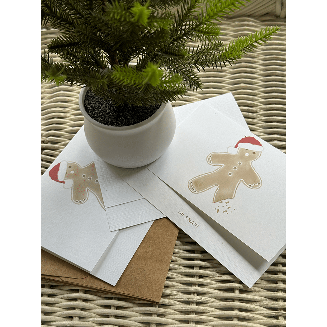 gingerbread note card