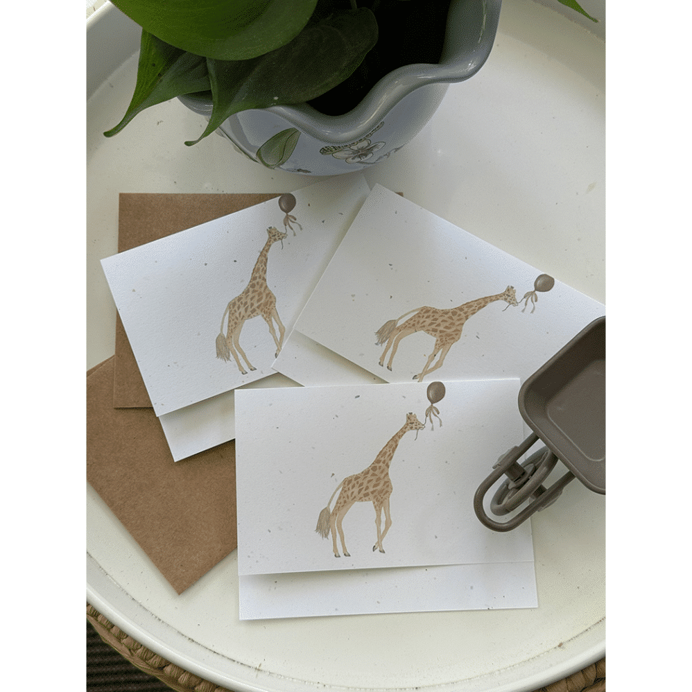 giraffe celebrate cards