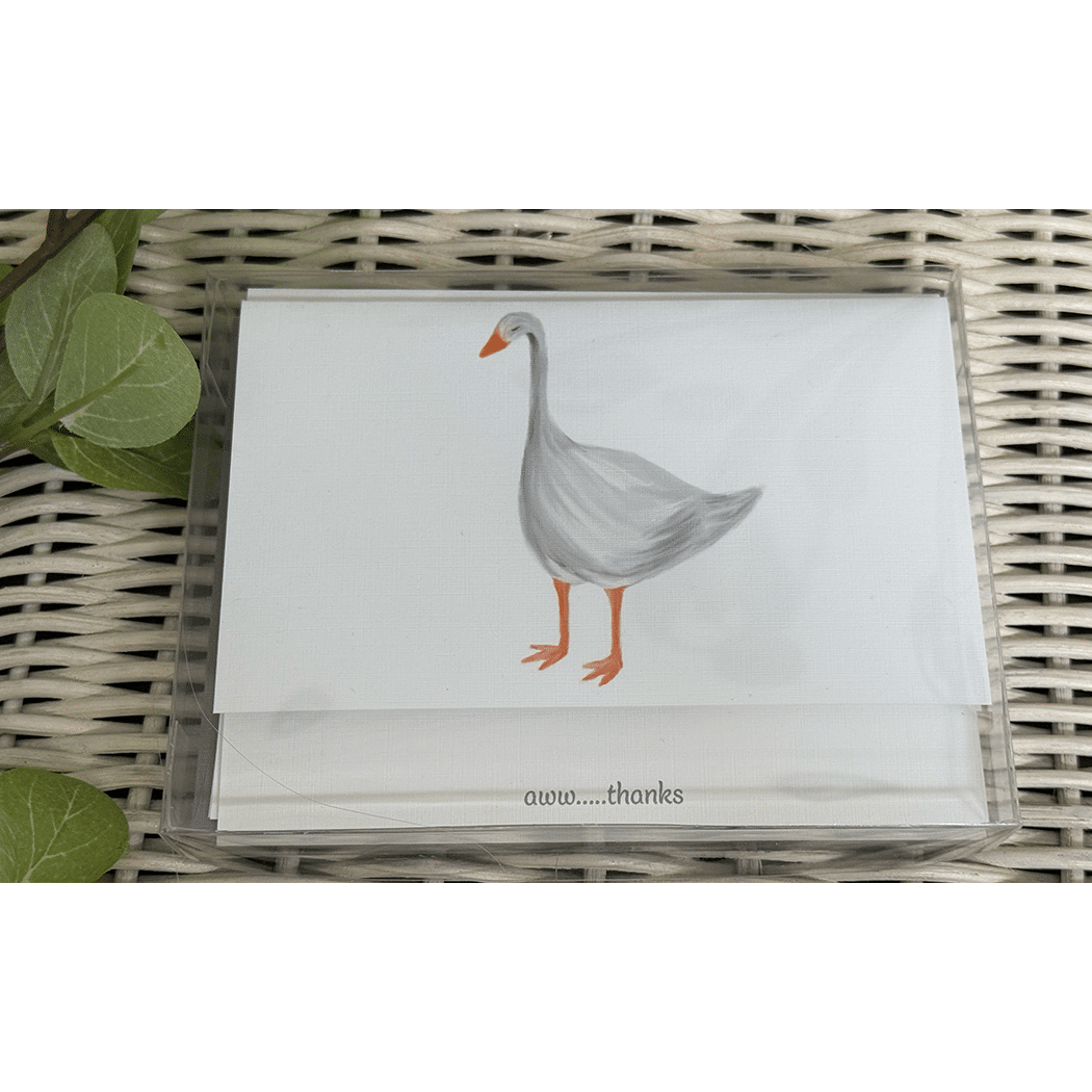goose thank you boxed cards