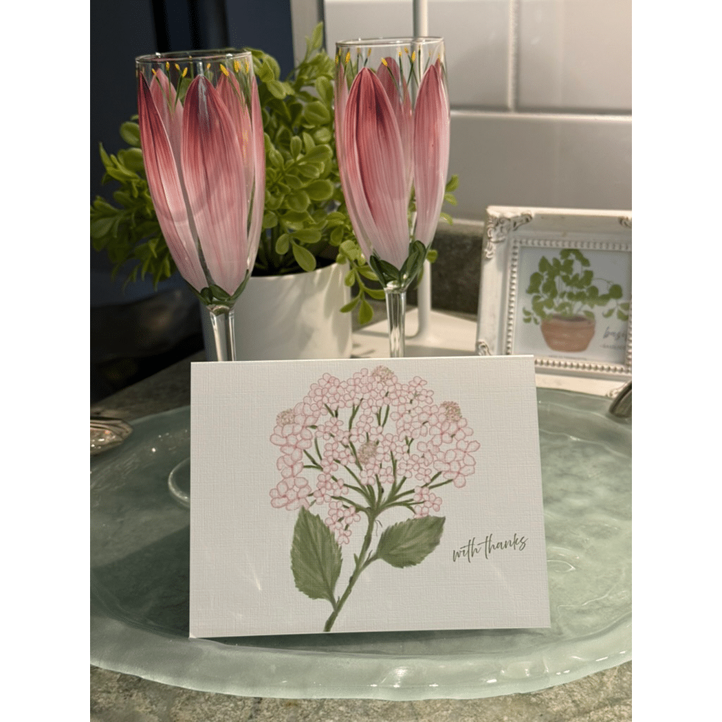 pink hydrangea notes